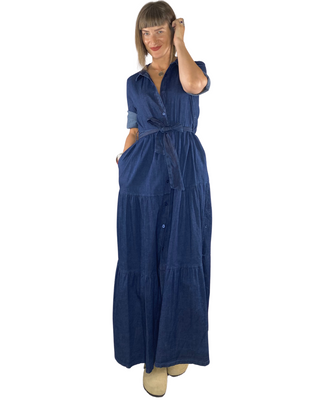 Habiti - Chemisier chambray 100% cotone - JEANS