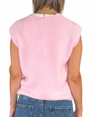 Habiti - Gilet misto baby alpaca - ROSA