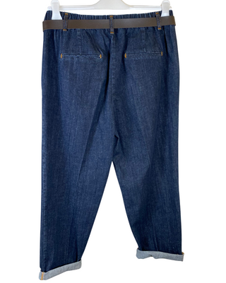 SUSY STAR - Jeans con elastico e cintura - JEANS SCURO