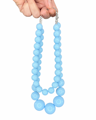 Habiti - Girocollo doppio in degradé - CELESTE