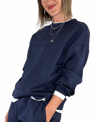 Habiti - Coordinato scuba t-shirt - BLU