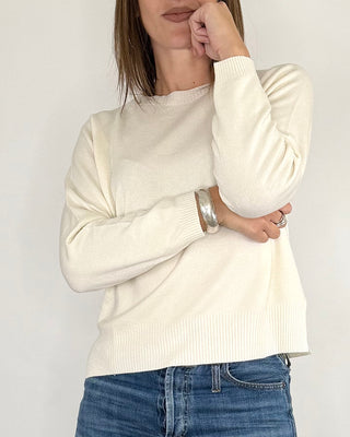 Susy Mix - Maglia spacchi - PANNA