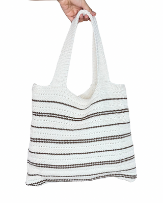 Habiti - Borsa Crochet - PANNA