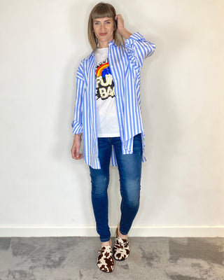 CADì - T-shirt over "Fun is back" - BIANCO
