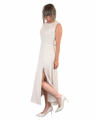 Habiti - Robe longue fluide - BEIGE