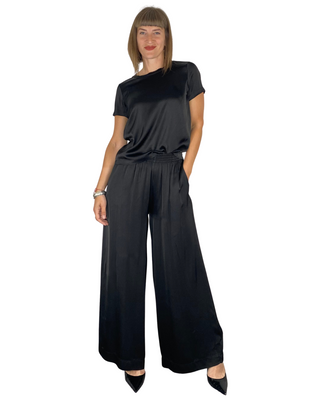 Vicolo - T-shirt viscosa - NERO