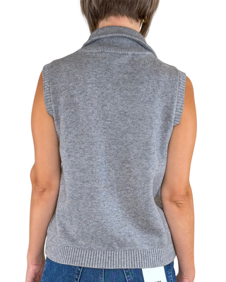 Habiti - Gilet con zip - GRIGIO