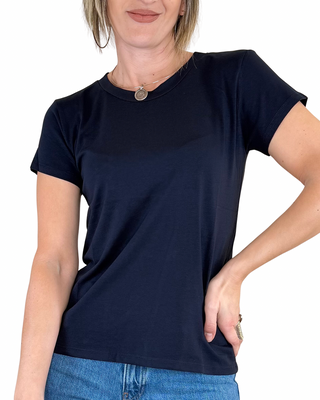 Habiti - T-shirt basica cotone - BLU