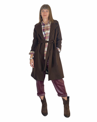 Habiti - Pantalone Japan ecopelle - BORDEAUX