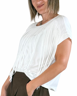 Habiti - T-shirt Frangia - PANNA