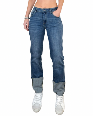 Felpa Cortina + Jeans risvolto