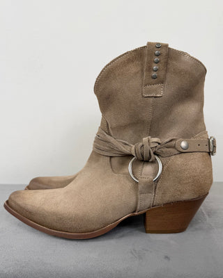 Susy Mix - Texanino occhiello pelle scamosciata - TORTORA