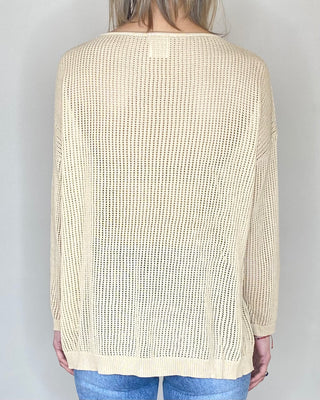 CADì - Maglia rete catena - BEIGE