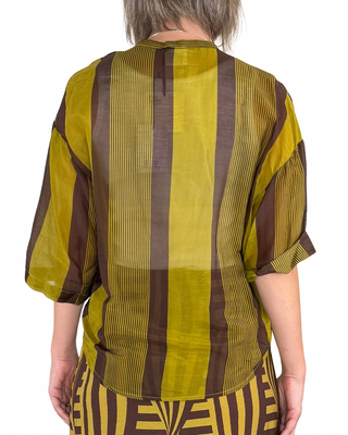 CADì - Camicia Margarita misto seta - OLIO