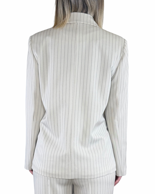 Vicolo - Blazer gessato doppiopetto - BEIGE