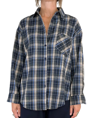 Habiti - Camicia check - BLU