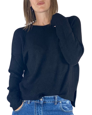 Susy Mix - Maglia giro raglan - NERO