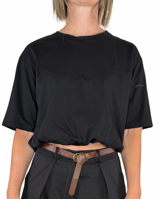Habiti - T-shirt rimborsata - NERO
