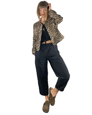 Habiti - Pantalone baloon 100% cotone - NERO