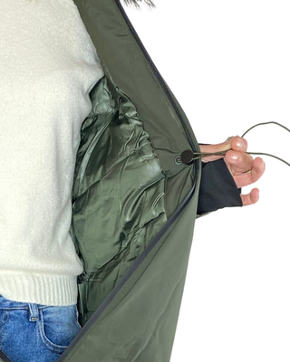 Habiti - Parka tessuto tecnico - VERDE MILITARE