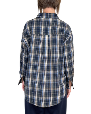 Habiti - Camicia check - BLU