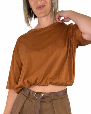 Habiti - T-shirt rimborsata - MATTONE
