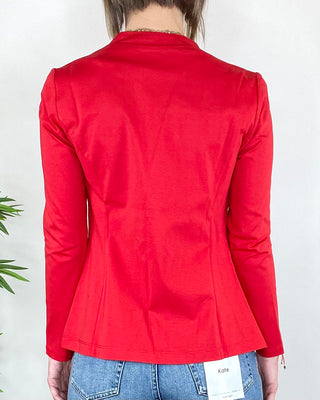 Susy Mix - Giacca aperta punto milano - ROSSO