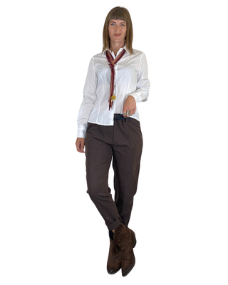 Susy Mix - Pantalone elastico in vita - MORO