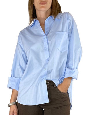 Tensione In - Camicia over oxford - AZZURRO