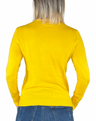Habiti - Maglia sottile collo alto - GIALLO