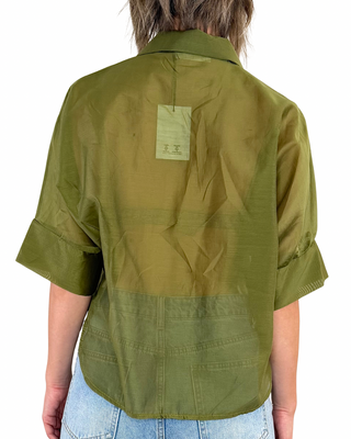 Habiti - Camicia Brenda a scatola - VERDE OLIVA