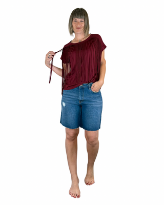 Habiti - T-shirt Frangia - BORDEAUX