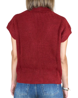 Vicolo - Gilet punto inglese - BORDEAUX