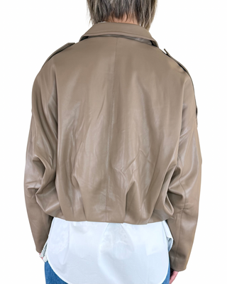 CADì - Bomber baloon ecopelle - FANGO