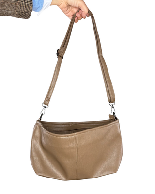 Habiti - Bauletto mini ecopelle - FANGO