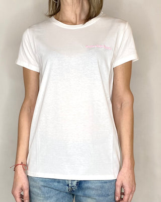 Vicolo - T-shirt "Crème de la crème" - BIANCO