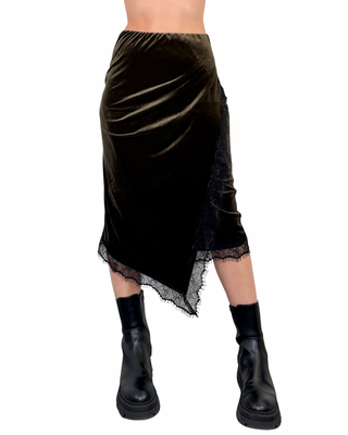 Habiti - Longuette ciniglia pizzo - MORO