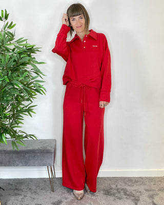 Vicolo - Felpa polo scatola - ROSSO