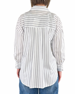 Habiti - Lia Streifenhemd - WEISS