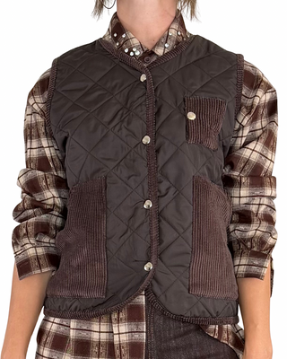 Habiti - Gilet trapuntato - MORO