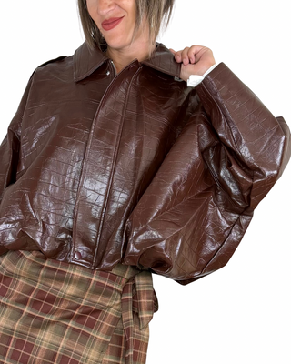 Habiti - Bomber cocco - CIOCCOLATO
