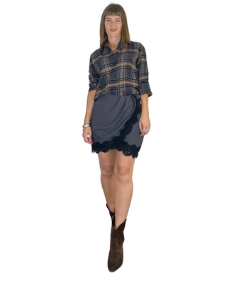 Habiti - Camicia quadri flanella - ANTRACITE