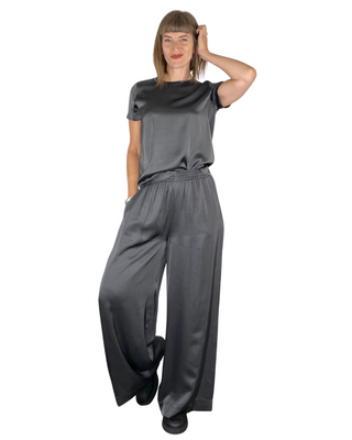 Vicolo - Pantalone palazzo viscosa - PIOMBO