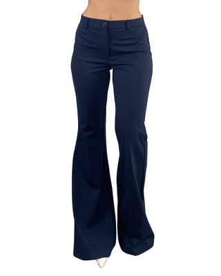 Vicolo - Pantalone punto milano zampa - BLU