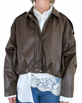 CADì - Bomber baloon ecopelle - MORO