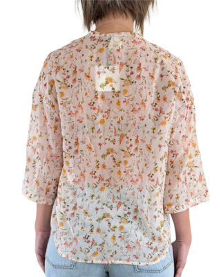 CADì - Camicia Margarita misto seta - PESCA