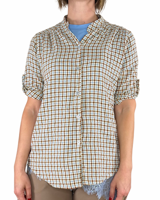 Habiti - Cami Koreanisches Karohemd - HELLBLAU