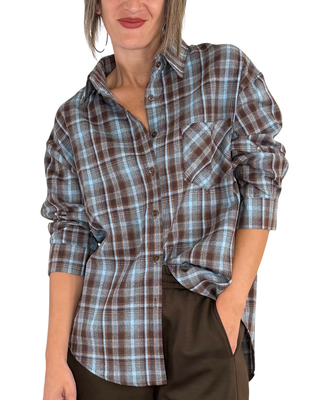 Habiti - Camicia check - CELESTE