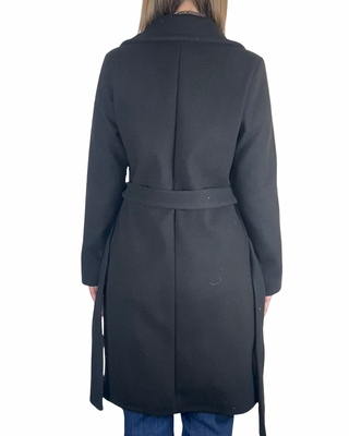 Habiti - Cappotto corto doppiopetto - NERO