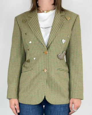 Susy Mix - Blazer vintage applicazioni - BEIGE